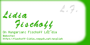 lidia fischoff business card
